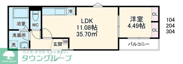 GRADUS若葉の物件間取画像